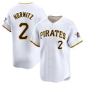 Elroe P.Pirates #2 Spencer Horwitz Player White Home Limited Stitched Jerseys