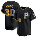 Elroe P.Pirates #30 Paul Skenes Player Black Alt Limited Home Stitched Jerseys