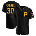Elroe P.Pirates #30 Paul Skenes Player Black Alternate 2025 Home Limited Elite Stitched Jerseys