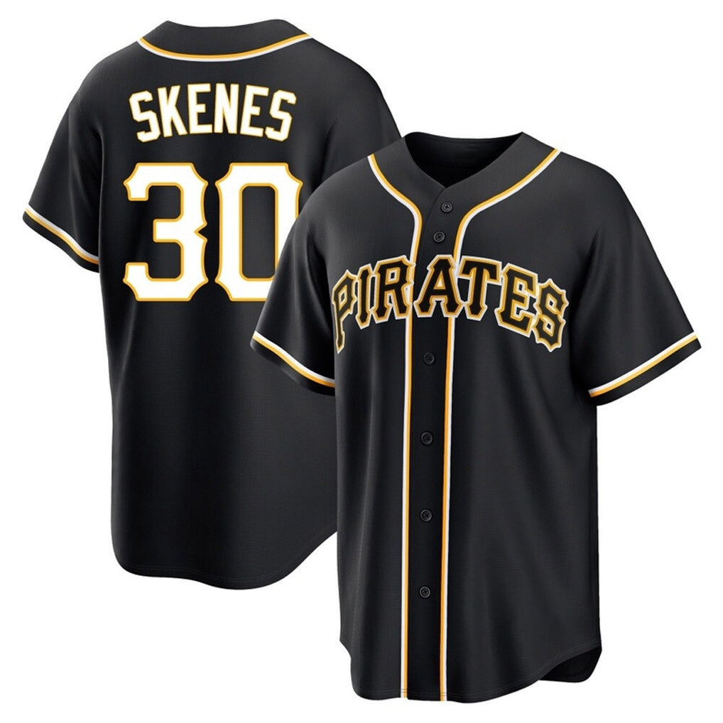 Elroe P.Pirates #30 Paul Skenes Player Black Fashion Out Home Game Stitched Jerseys