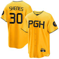 Elroe P.Pirates #30 Paul Skenes Player Gold City Connect Home Limited Stitched Jerseys