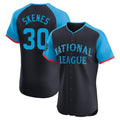 Elroe P.Pirates #30 Paul Skenes Player Navy National League All-Star Home Limited Elite Stitched Jerseys