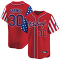 Elroe P.Pirates #30 Paul Skenes Player Red 2025 Independence Day Vapor Premier Limited Stitched Jerseys