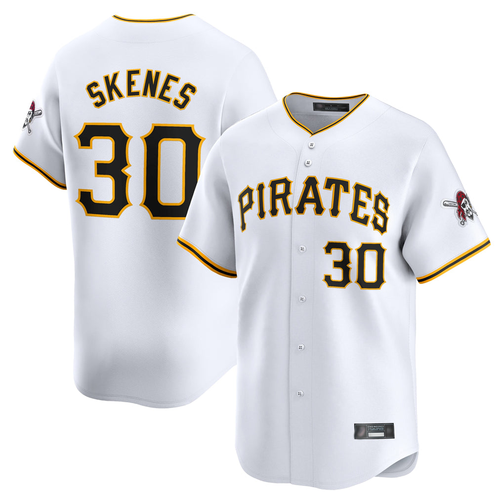 Elroe P.Pirates #30 Paul Skenes Player White Home Limited Stitched Jerseys