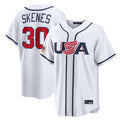 Elroe P.Pirates #30 Paul Skenes Player White USA 2026 World Classic Home Limited Stitched Jerseys