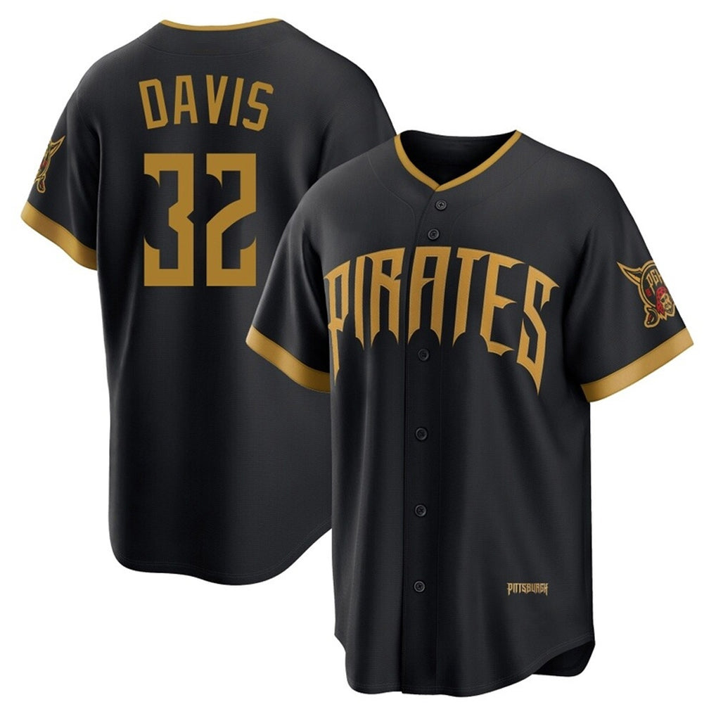 Elroe P.Pirates #32 Henry Davis Player Black 2026 City Connect Home Game Stitched Jerseys