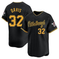 Elroe P.Pirates #32 Henry Davis Player Black Alt Home Limited Stitched Jerseys