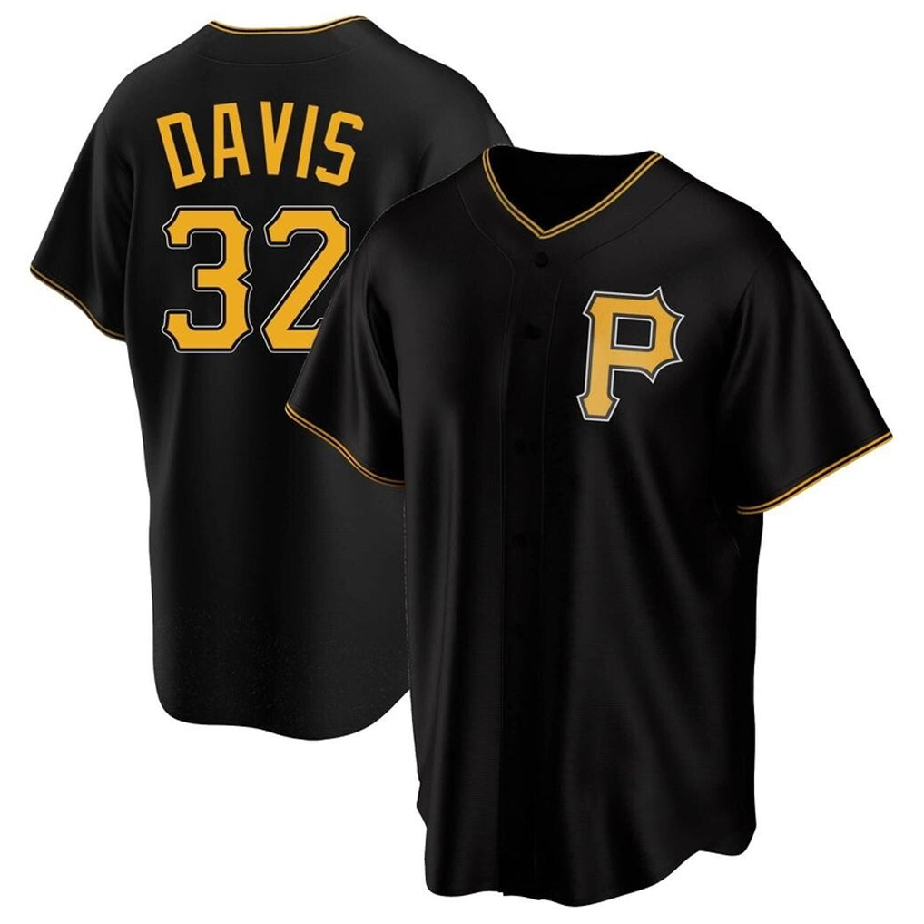 Elroe P.Pirates #32 Henry Davis Player Black Alternate 2025 Home Game Stitched Jerseys