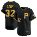 Elroe P.Pirates #32 Henry Davis Player Black Alternate Limited Game Stitched Jerseys