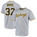Elroe P.Pirates #32 Henry Davis Player Gray Road Home Game Stitched Jerseys