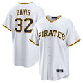 Elroe P.Pirates #32 Henry Davis Player White Home Game Stitched Jerseys