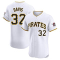 Elroe P.Pirates #32 Henry Davis Player White Home Limited Elite Stitched Jerseys