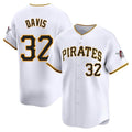 Elroe P.Pirates #32 Henry Davis Player White Home Limited Stitched Jerseys