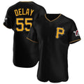 Elroe P.Pirates #55 Jason Delay Player Black Alternate 2025 Home Limited Elite Stitched Jerseys