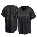 Elroe P.Pirates #55 Jason Delay Player Black Fashion Home Game Stitched Jerseys