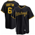 Elroe P.Pirates #6 Konnor Griffin Player Black Alt Home Game Stitched Jerseys