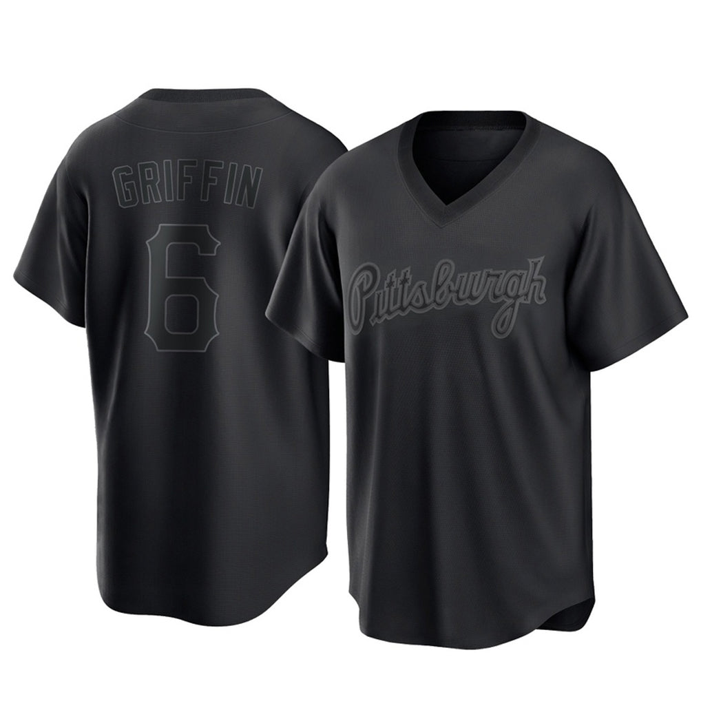 Elroe P.Pirates #6 Konnor Griffin Player Black Fashion Home Game Stitched Jerseys