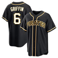Elroe P.Pirates #6 Konnor Griffin Player Black Fashion Out Home Game Stitched Jerseys