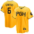Elroe P.Pirates #6 Konnor Griffin Player Gold City Connect Home Game Stitched Jerseys