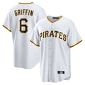 Elroe P.Pirates #6 Konnor Griffin Player White Home Game Stitched Jerseys