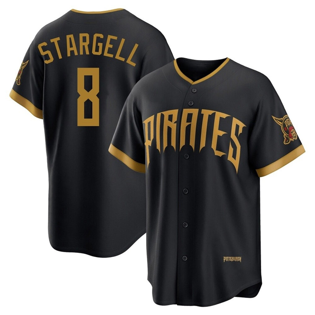 Elroe P.Pirates #8 Willie Stargell Player Black 2026 City Connect Home Limited Stitched Jerseys