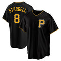 Elroe P.Pirates #8 Willie Stargell Player Black Alternate 2025 Home Game Stitched Jerseys