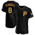 Elroe P.Pirates #8 Willie Stargell Player Black Alternate 2025 Home Limited Elite Stitched Jerseys