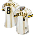 Elroe P.Pirates #8 Willie Stargell Player White Mitchell & Ness Cooperstown Collection 1979 Limited Stitched Jerseys