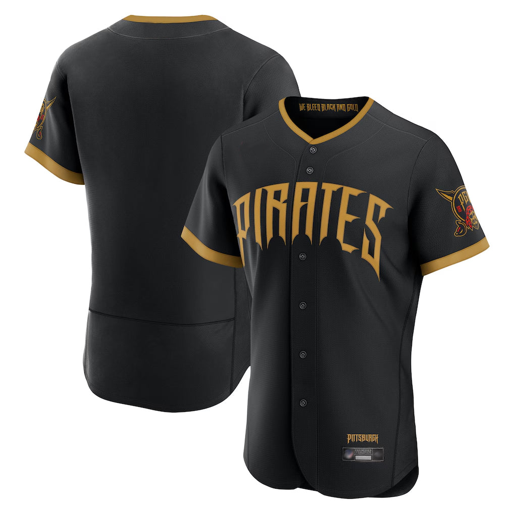Elroe P.Pirates Blank Player Black 2026 City Connect Home Limited Elite Stitched Jerseys