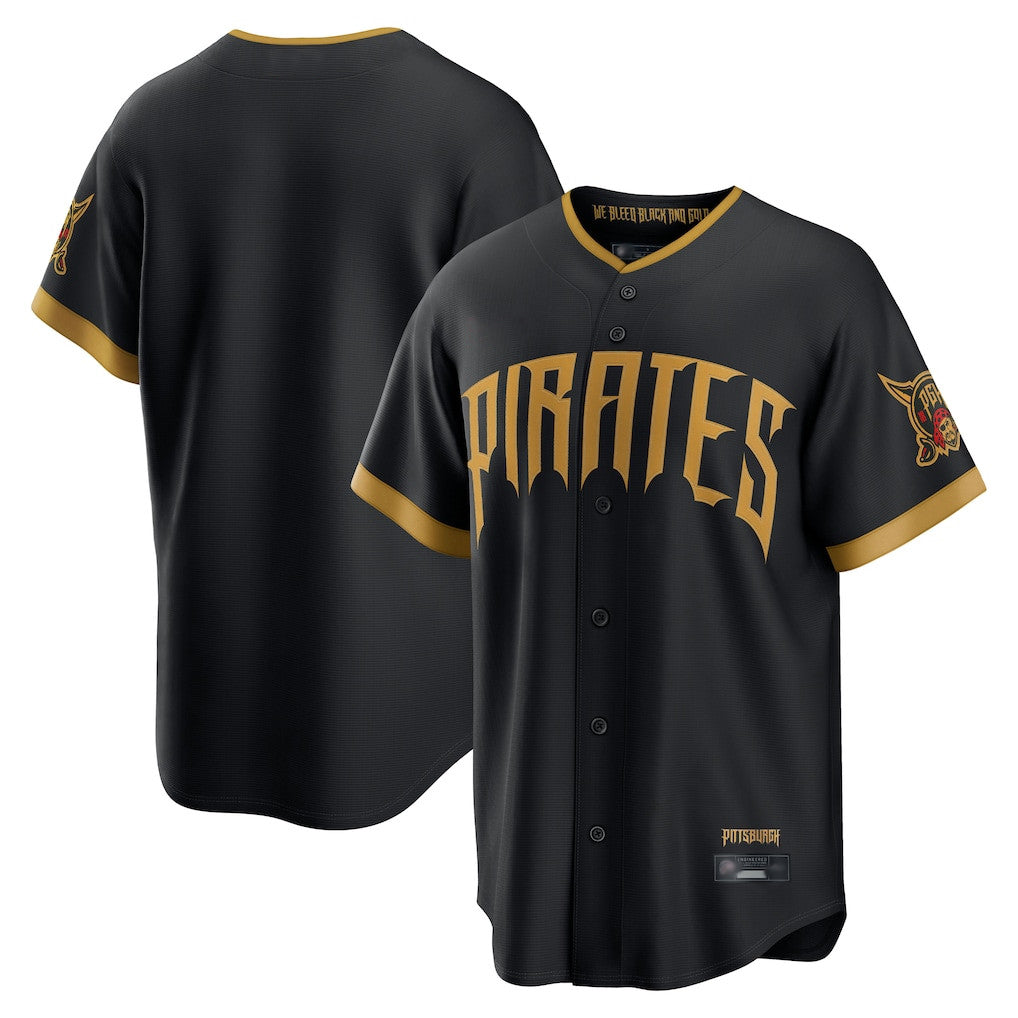 Elroe P.Pirates Blank Player Black 2026 City Connect Home Limited Stitched Jerseys