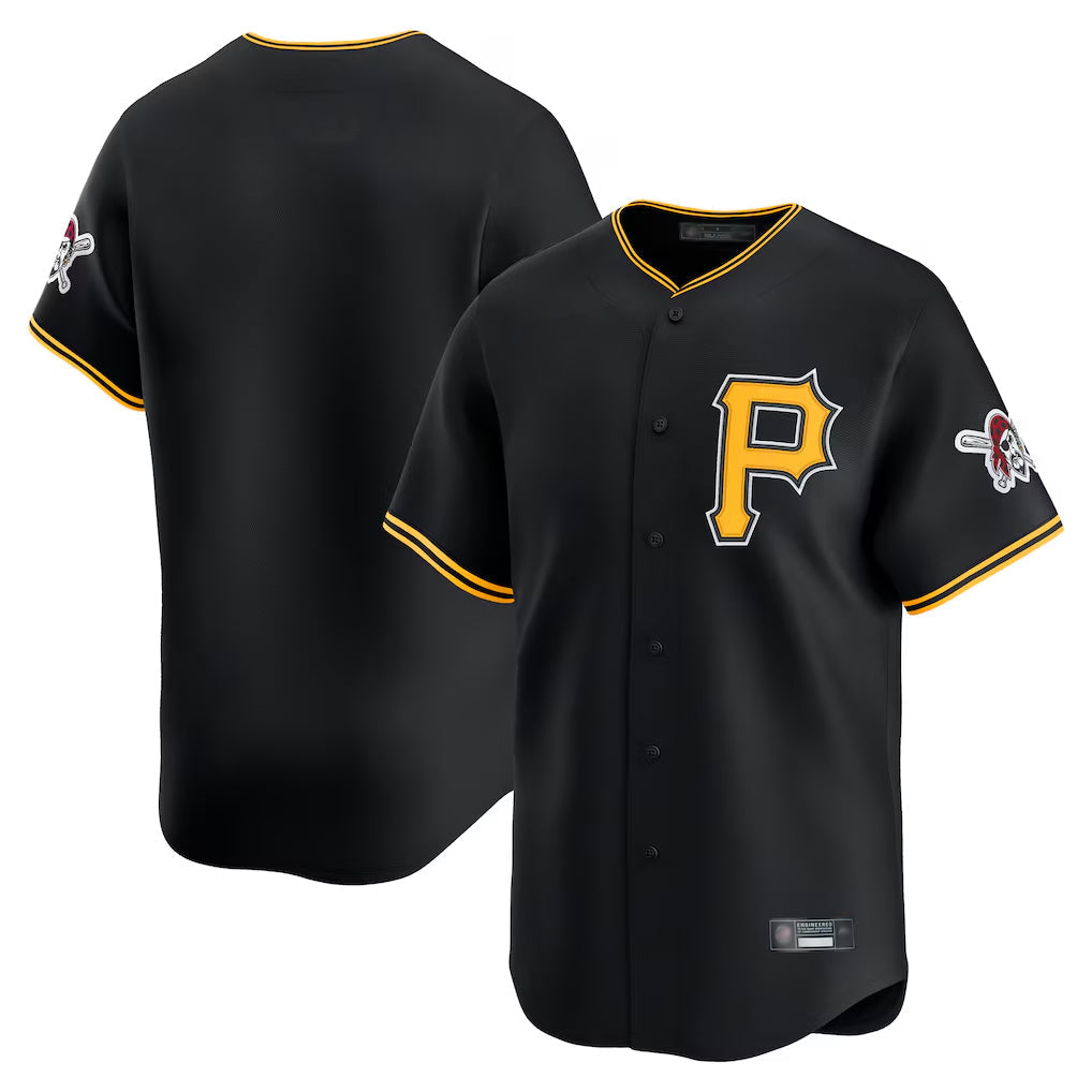 Elroe P.Pirates Blank Player Black Alternate Limited Game Stitched Jerseys