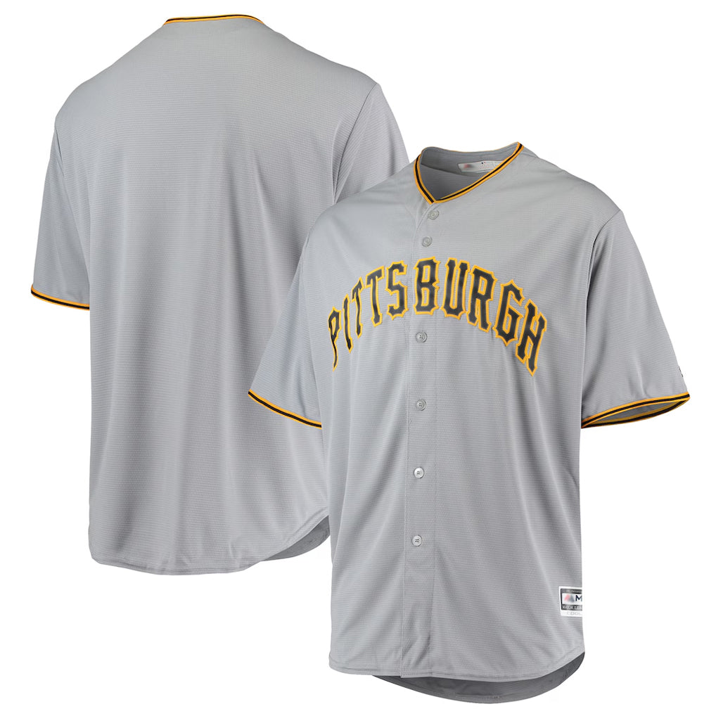Elroe P.Pirates Blank Player Gray Road Home Game Stitched Jerseys