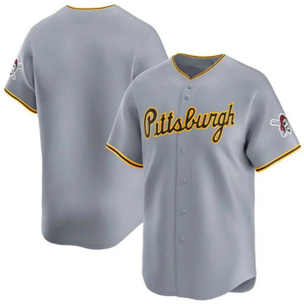 Elroe P.Pirates Blank Player Gray Road Home Limited Stitched Jerseys