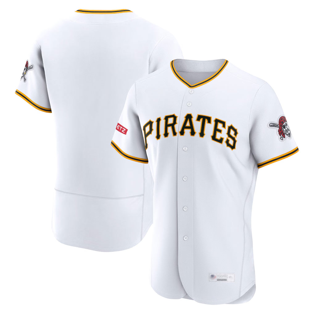 Elroe P.Pirates Blank Player White Home Limited Elite Stitched Jerseys