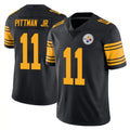 Elroe P.Steelers #11 Michael Pittman Jr. Player Black Limited Color Rush Home Game Stitched Jerseys