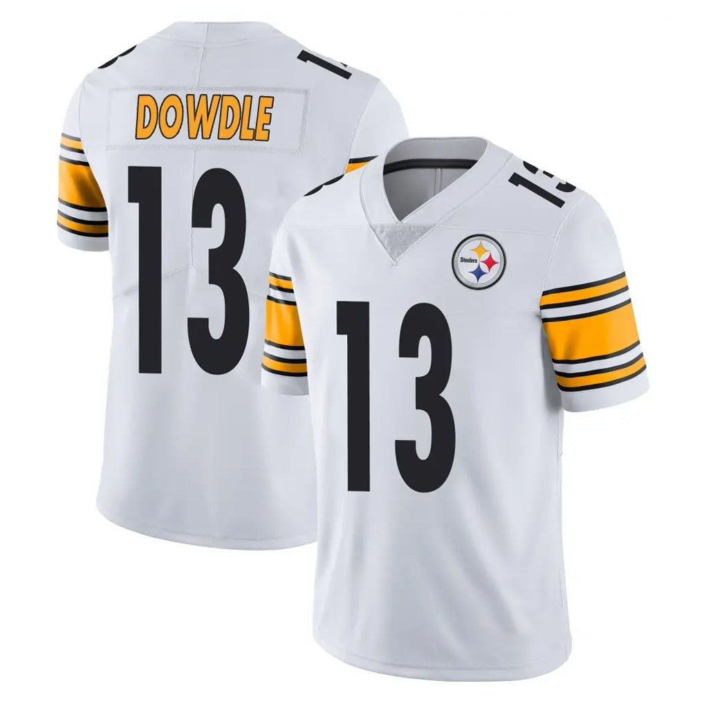 Elroe P.Steelers #13 Rico Dowdle Player White Limited Vapor Untouchable Home Game Stitched Jerseys