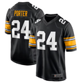 Elroe P.Steelers #24 Joey Porter Jr. Black Alternate Game American Stitched Jerseys