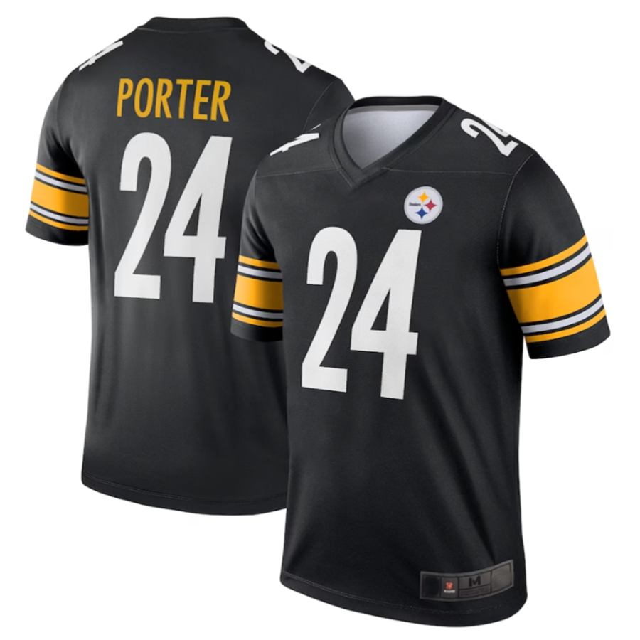 Elroe P.Steelers #24 Joey Porter Jr. Black Legend American Stitched Jerseys