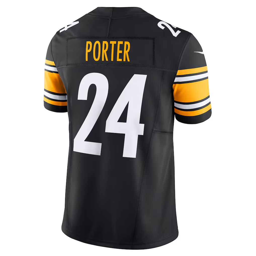 Elroe P.Steelers #24 Joey Porter Jr. Black Vapor F.U.S.E. Limited Stitched Jersey