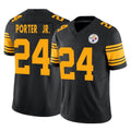 Elroe P.Steelers #24 Joey Porter Jr. Player Black Limited 2nd Alternate Vapor F.U.S.E. Home Game Stitched Jerseys