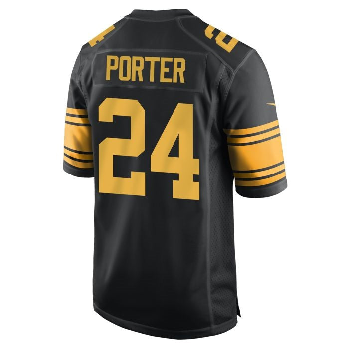 Elroe P.Steelers #24 Joey Porter Jr. Replica Color Rush Stitched Jerseys