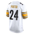 Elroe P.Steelers #24 Joey Porter Jr. White Away Game Stitched Jerseys