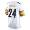 Elroe P.Steelers #24 Joey Porter Jr. White Away Game American Stitched Jersey
