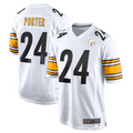 Elroe P.Steelers #24 Joey Porter Jr. White Away Game American Stitched Jerseys