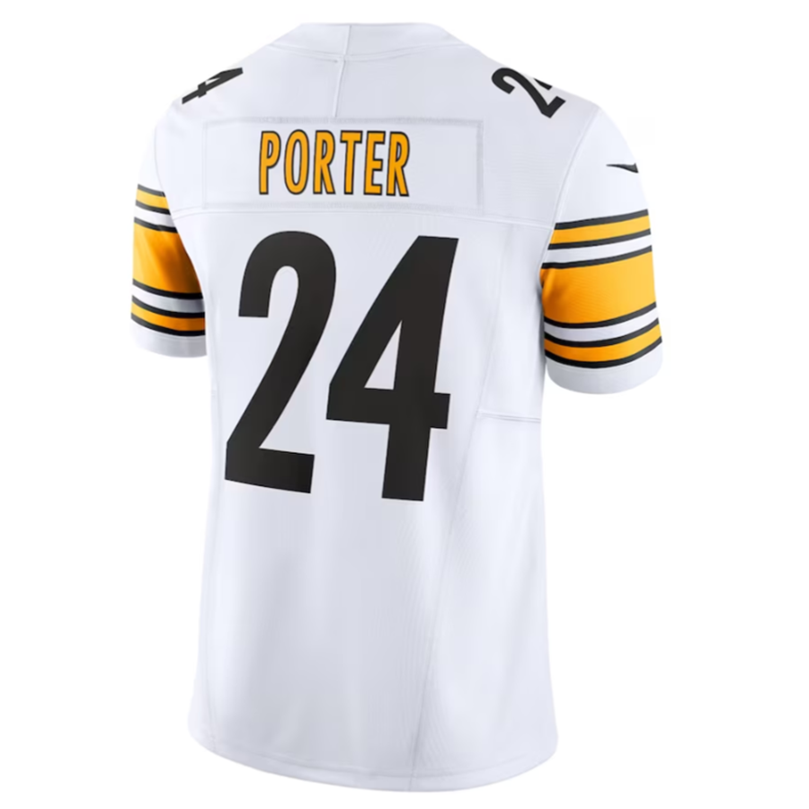 Elroe P.Steelers #24 Joey Porter Jr. White Vapor F.U.S.E. Limited American Stitched Jerseys