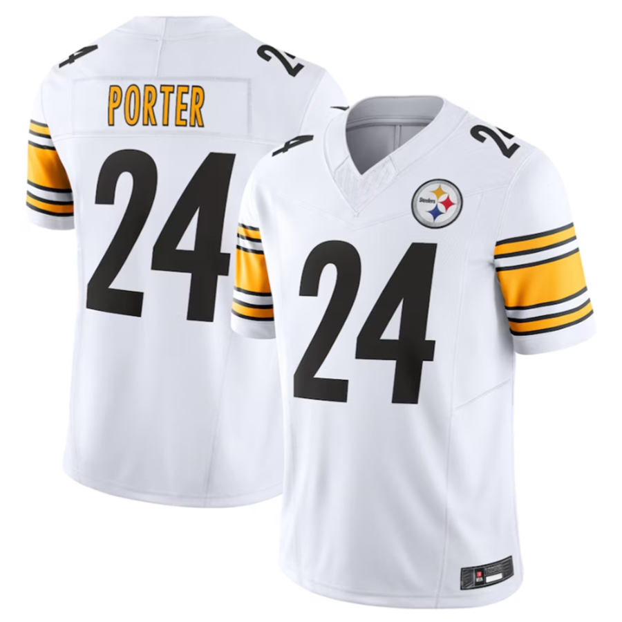 Elroe P.Steelers #24 Joey Porter Jr. Vapor F.U.S.E. Limited Home Stitched Jerseys