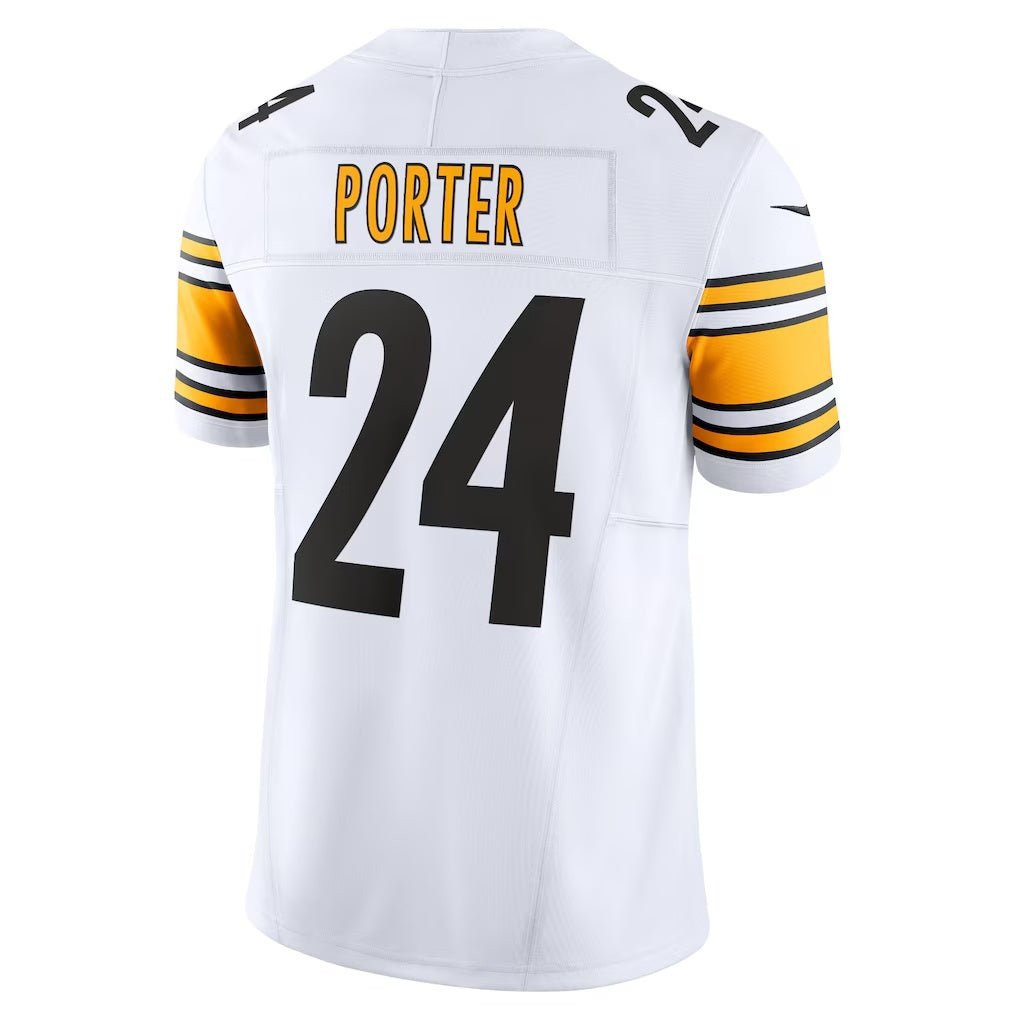 Elroe P.Steelers #24 Joey Porter Jr. White Vapor F.U.S.E. Limited Jersey