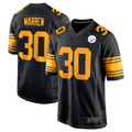 Elroe P.Steelers #30 Jaylen Warren Black Alternate Game American Stitched Jersey