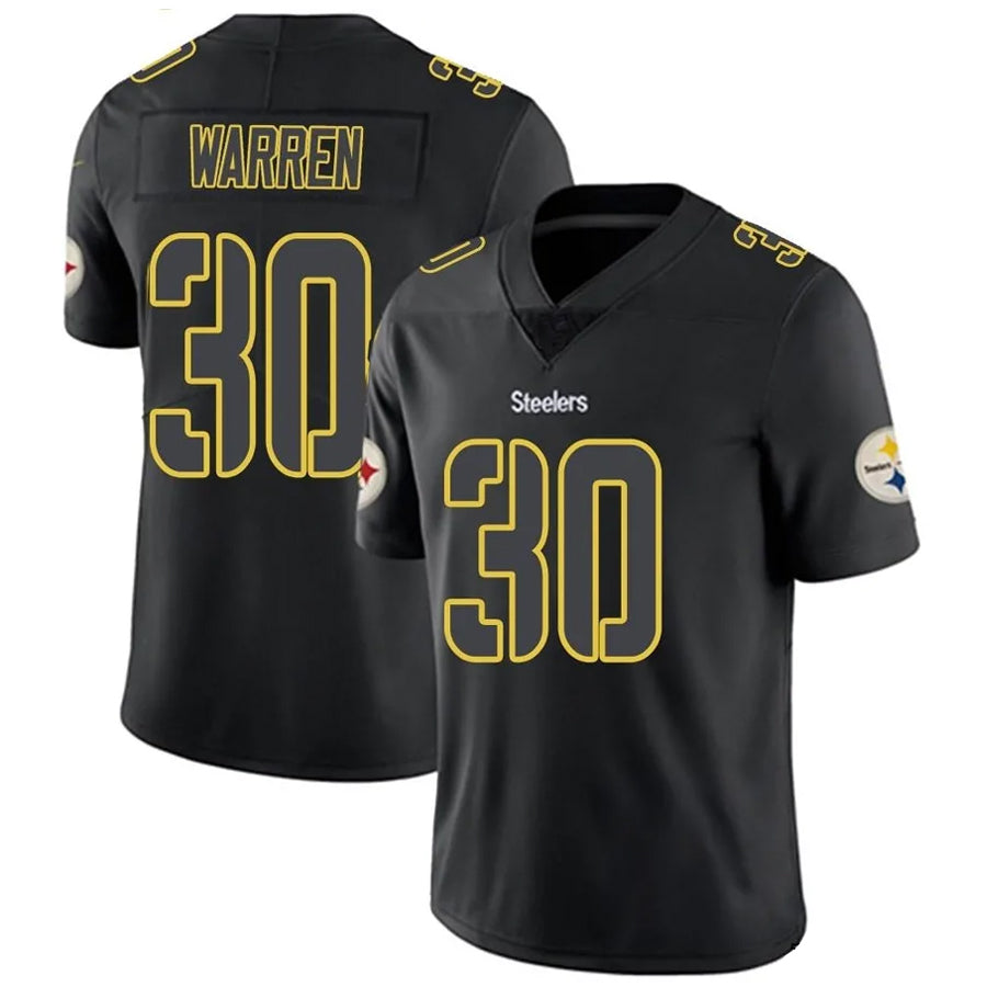 Elroe P.Steelers #30 Jaylen Warren Player Black Impact Limited Stitched Jerseys