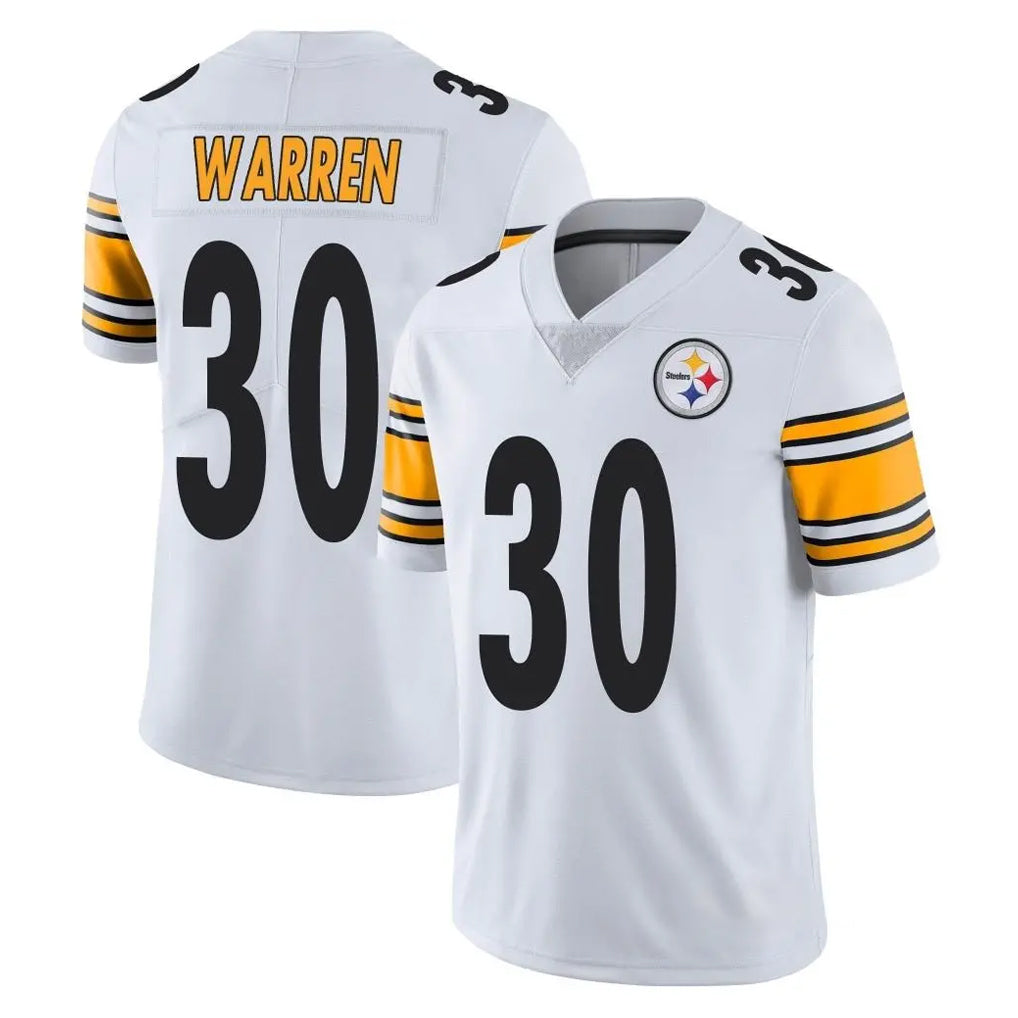 Elroe P.Steelers #30 Jaylen Warren Player White Limited Vapor Untouchable Home Game Stitched Jerseys